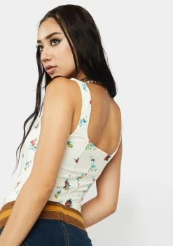 AFRM Tops Moneta Slinky Corset Bodysuit