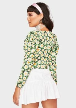 AFRM Long Sleeve Crop Top Effie Top