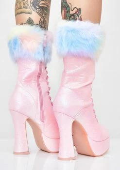 Ellie Shoes Boots & Booties Cotton Candy Chaos Platform Boots