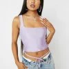 AFRM Lavender Saskia Lace Up Corset Top
