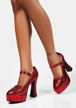 Ellie Shoes Chunky Mary Jane Heels