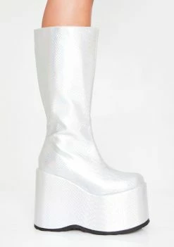 Ellie Shoes Arctic Rave Venom Platform Boots