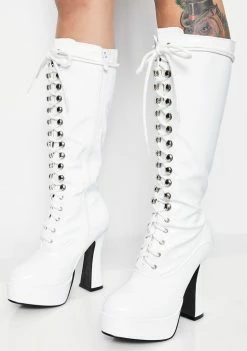 Ellie Shoes Boots & Booties Icy Beverly Hills Baddie Platform Boots