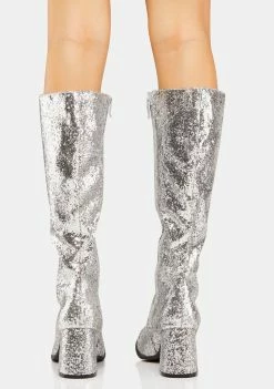 Ellie Shoes Starlight Go-Go Baby Glitter Boots