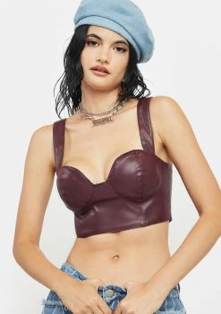 AFRM Bustier Crop Top Koa Bustier Top