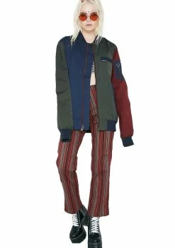 Members Only Color Block Bomber Jacket Outerwear