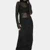 AFRM Lizzo Mesh Bodycon Midi Dress Dresses