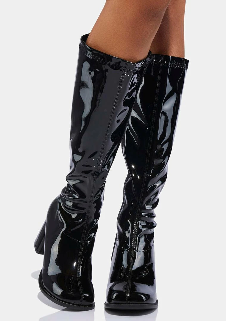 New 𧨠Ellie π Shoes Go-Go Baby Patent π₯Ύ Boots π₯Ύ Boots & Booties π 3 Ellie Shoes Go-Go Baby Patent Boots Boots & Booties