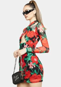 AFRM Dresses Lissa Mesh Mini Dress