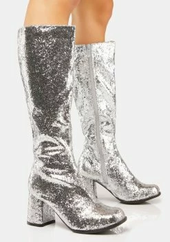 Ellie Shoes Starlight Go-Go Baby Glitter Boots