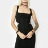 AFRM Noir Alida Cutout Bodycon Dress Dresses