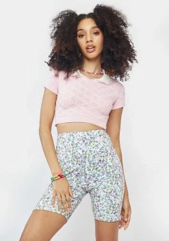 AFRM Bottoms Blanc Ditsy Lawson Biker Shorts