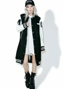 Members Only Long Varsity Jacket