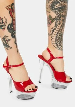 Ellie Shoes Platforms Sassy Presence Clear Platform Heels