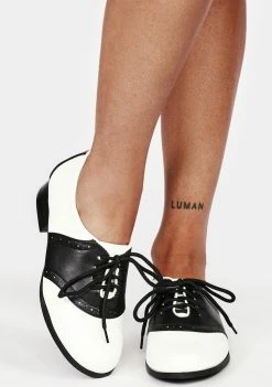 Ellie Shoes Saddle Oxfords Flats