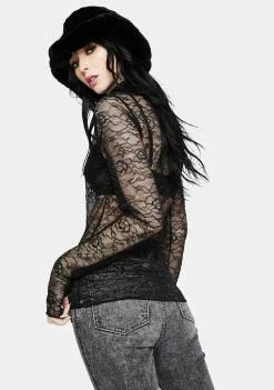 AFRM Tops Zadie Stretch Lace Top