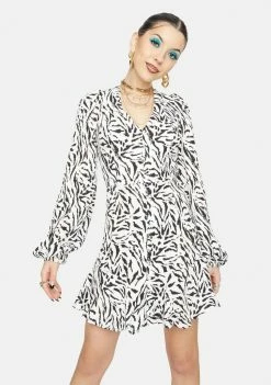 AFRM Dresses Zebra Monna Mini Dress