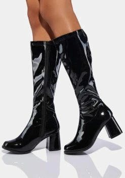 Ellie Shoes Go-Go Baby Patent Boots Boots & Booties