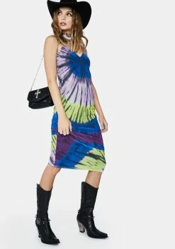 AFRM Dresses Night Halo Tie Dye Amina Maxi Dress