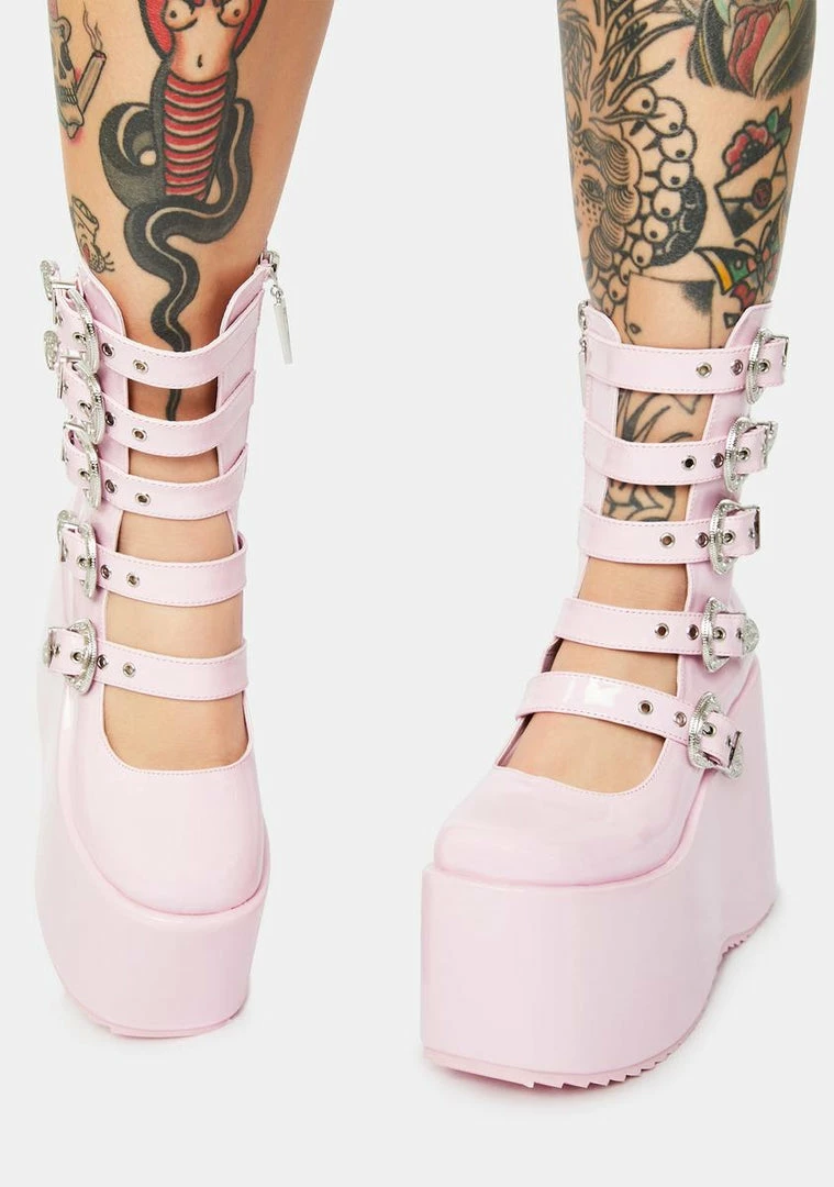 Flash Sale โ๏ธ Ellie ๐ Shoes Baby High N Mighty Buckle Strap Platforms ๐คฉ 2 Ellie Shoes Baby High N Mighty Buckle Strap Platforms