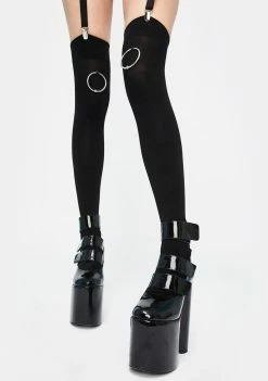 The End Lingerie Captive Bead Thigh High Socks Socks & Tights