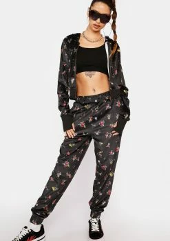 AFRM Outerwear Noir Floral Bedford Jacket