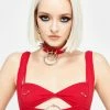 The End Lingerie Red Under My Skin O-Ring Bralette