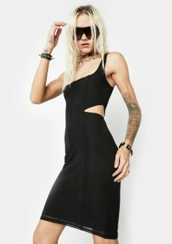 AFRM Noir Alida Cutout Bodycon Dress Dresses