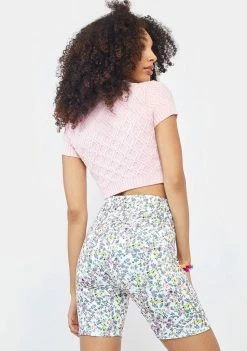 AFRM Bottoms Blanc Ditsy Lawson Biker Shorts