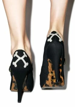 Ellie Shoes Gris Grimly Mary Jane Pumps Heels