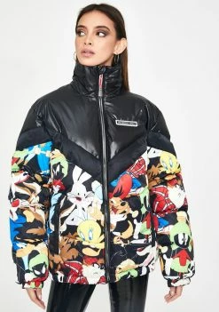 Members Only Looney Toons Puffer Jacket