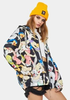Members Only X Looney Tunes Mashup Windbreaker