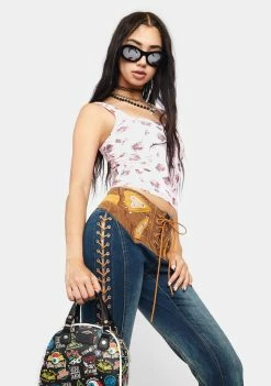 AFRM Summer Sweet Bouquet Cort Corset Crop Top Tops