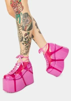 Ellie Shoes Diva Sunny Bunny Platform Oxfords Platforms