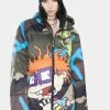 Members Only Nickelodeon Blue Camo Puffer