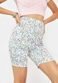 AFRM Bottoms Blanc Ditsy Lawson Biker Shorts