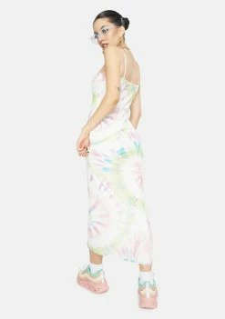 AFRM Blank Spiral Amina Tie Dye Maxi Dress Dresses