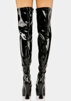 Ellie Shoes Wicked Desire Platform Boots Thigh High Boots