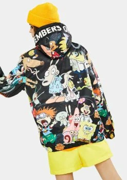 Members Only Tops Nickelodeon Hooded Pullover Jacket