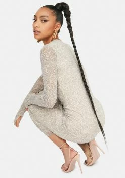 AFRM Femme Leopard Kellen Midi Dress