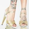 Ellie Shoes Power N Gold Platform Heels