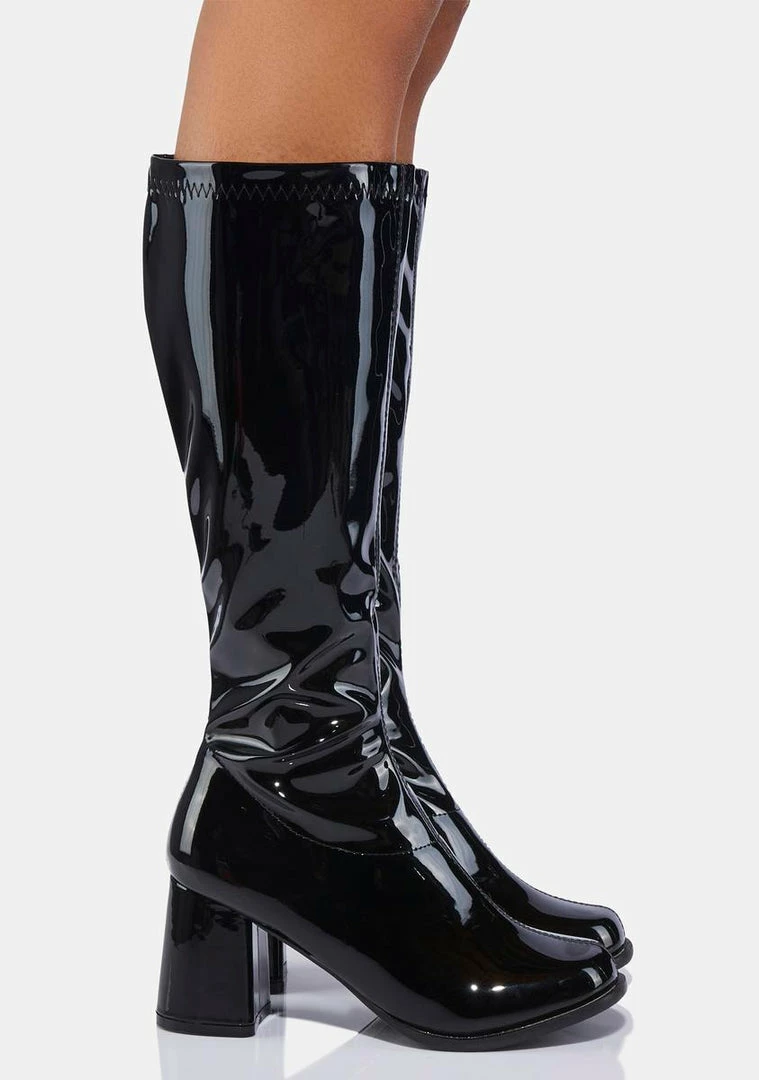 New 𧨠Ellie π Shoes Go-Go Baby Patent π₯Ύ Boots π₯Ύ Boots & Booties π 2 Ellie Shoes Go-Go Baby Patent Boots Boots & Booties