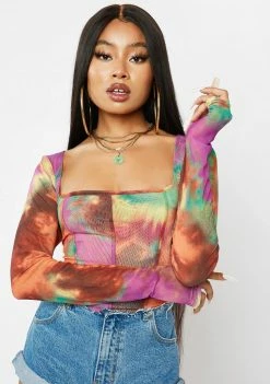 AFRM Tops Summer Abstract Kona Tie Dye Top