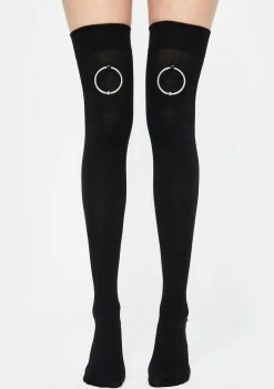 The End Lingerie Captive Bead Thigh High Socks Socks & Tights