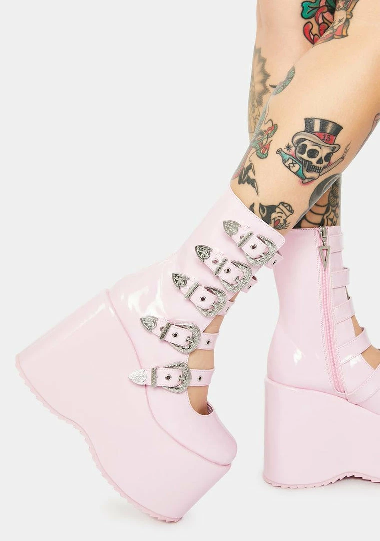 Flash Sale โ๏ธ Ellie ๐ Shoes Baby High N Mighty Buckle Strap Platforms ๐คฉ 3 Ellie Shoes Baby High N Mighty Buckle Strap Platforms