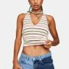 AFRM Arkin Striped Halter Top Tops