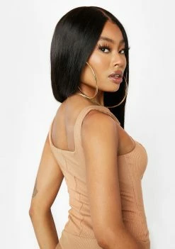 AFRM Gisela Ribbed Knit Bodysuit Tops