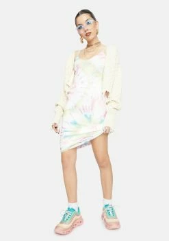 AFRM Blank Spiral Amina Tie Dye Maxi Dress Dresses