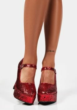 Ellie Shoes Chunky Mary Jane Heels