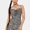 AFRM Leopard Kamala Mini Dress